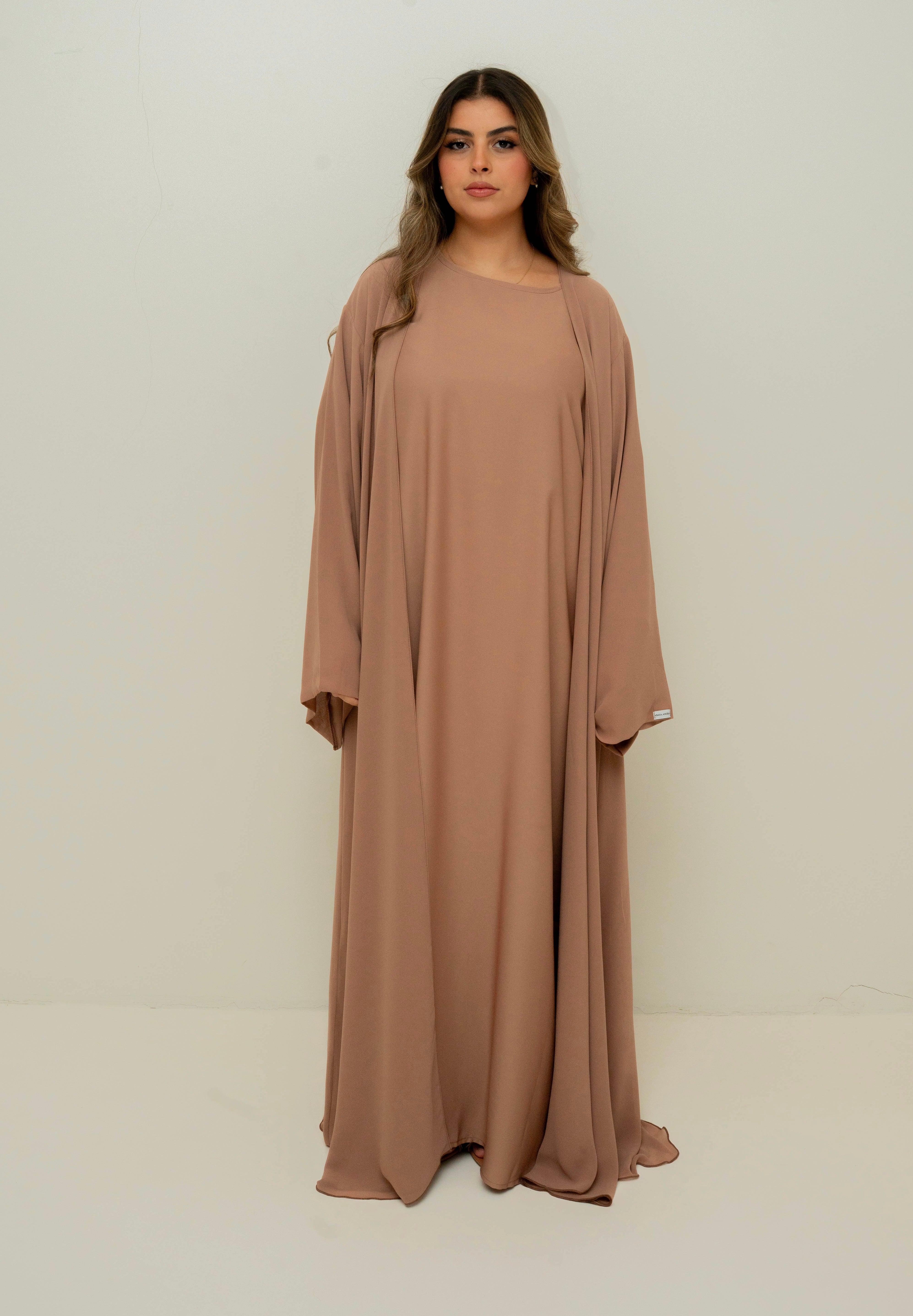 PREMIUM ABAYA 3 PIECE’S - DUSTY PINK