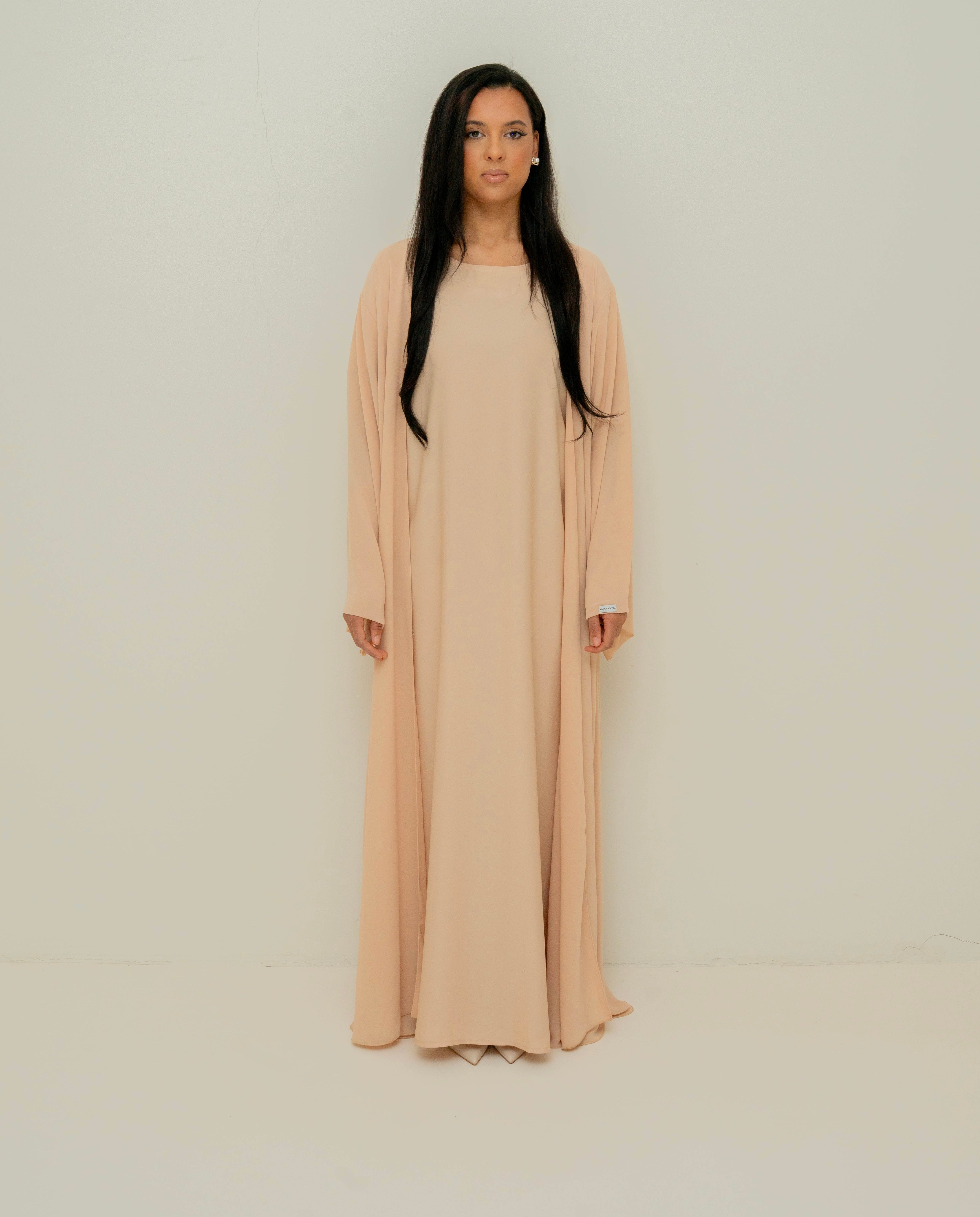 PREMIUM ABAYA 3 PIECE’S - BEIGE