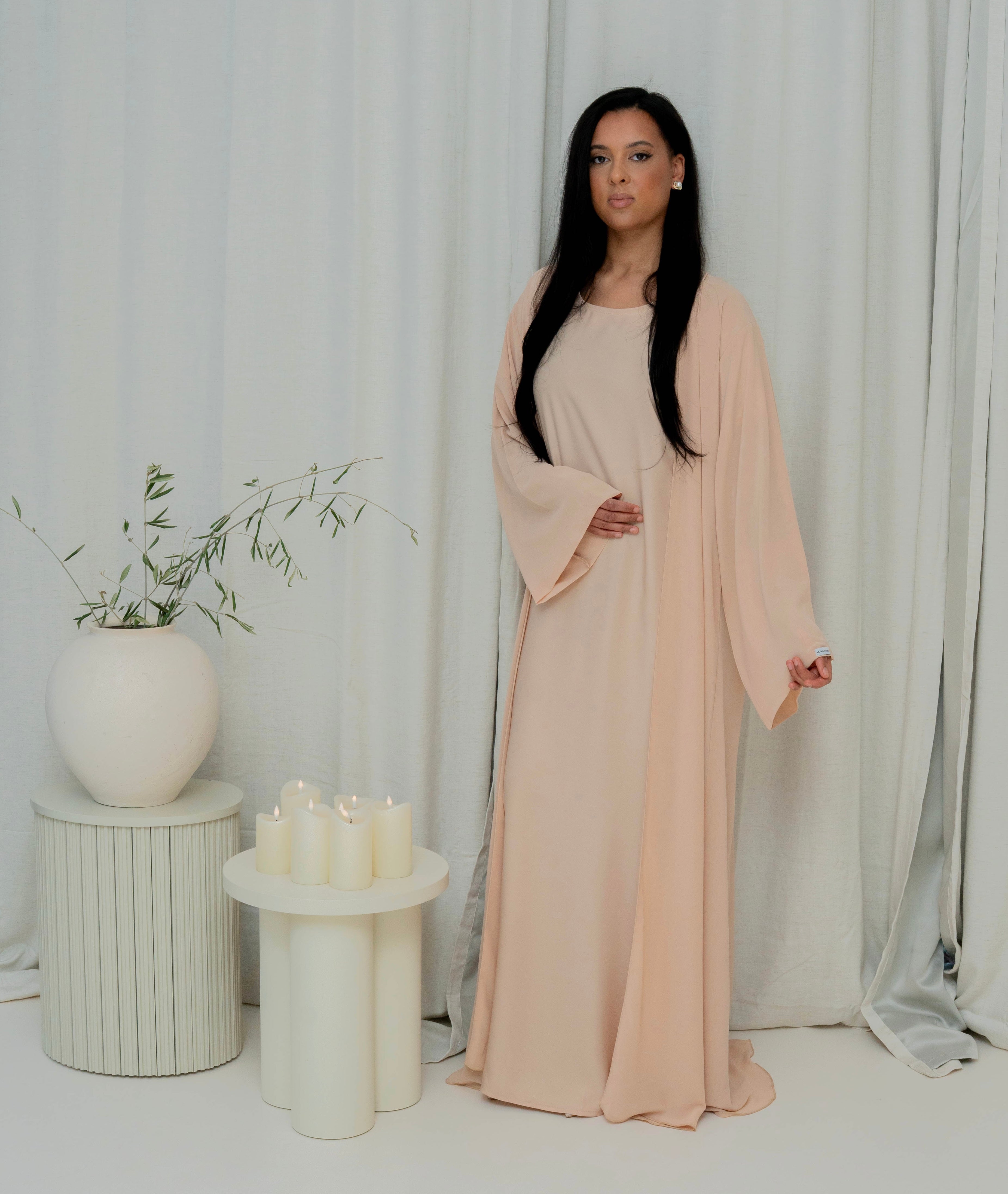 PREMIUM ABAYA 3 PIECE’S - BEIGE