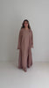 Laad en speel video af in Galerijviewer, PREMIUM ABAYA 3 PIECE’S - DUSTY PINK